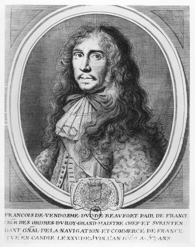 Francesco di Borbone, Duca di Beaufort (incisione) da French School