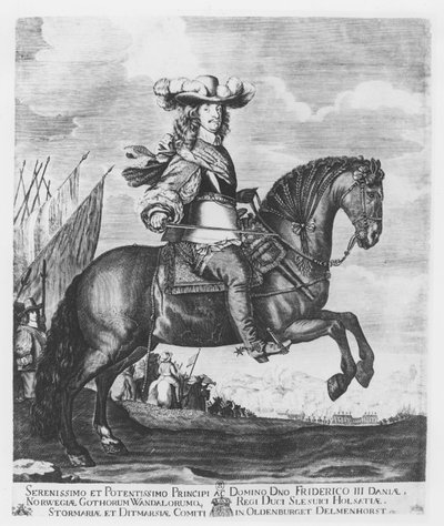 Federico III di Danimarca e Norvegia (incisione) da French School