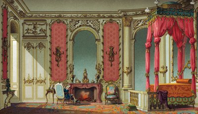 Interno di una casa francese del XVIII secolo da French School