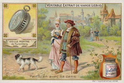 Estratto di carne francese (Bouillon), Coppia che si corteggia da French School