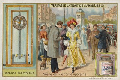 Estratto di carne francese (Bouillon), Scena tipica di strada da French School