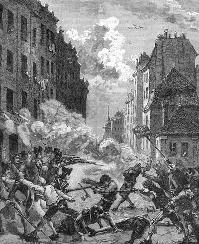 Rivoluzione francese - Astuccio di Capodanno (incisione) da French School