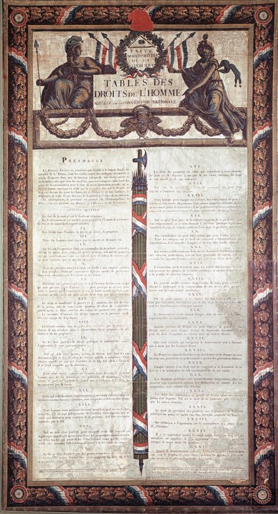 Rivoluzione francese: Dichiarazione dei diritti dell