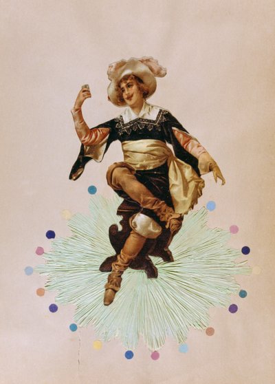 Cartolina art-deco francese che raffigura una giovane donna da French School