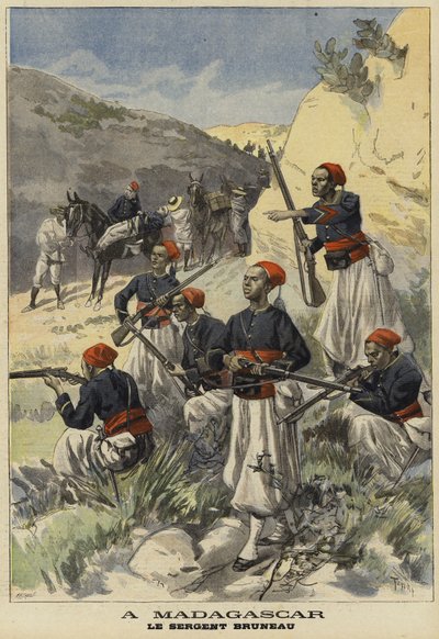Truppe coloniali francesi in Madagascar, 1897 da French School