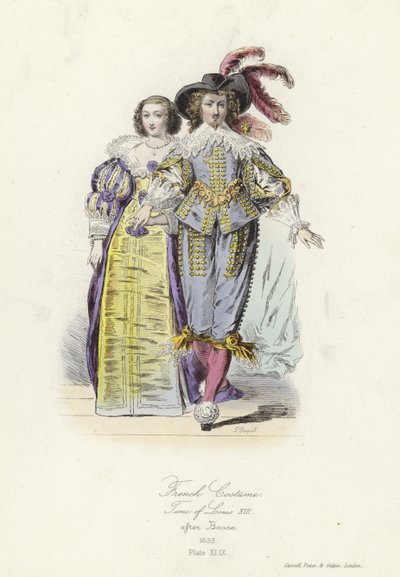 Costume francese del tempo di Luigi XIII da French School