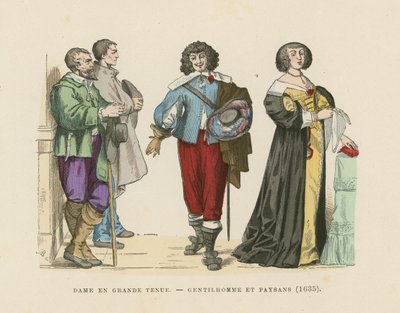Costumi francesi, XVII secolo da French School