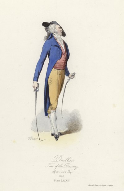 Duellista francese, epoca del Direttorio da French School