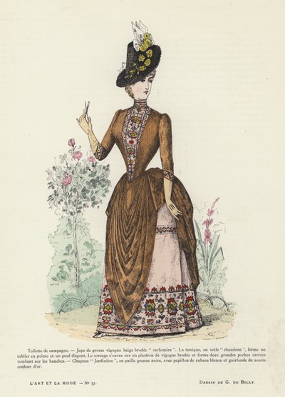 Tavola di moda francese, 1885-86 da French School