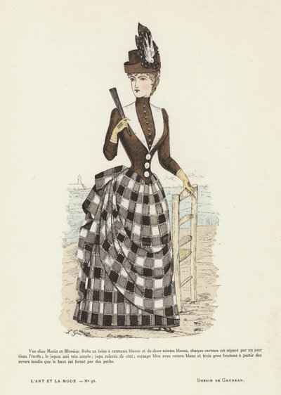 Tavola di moda francese, 1885-86 da French School