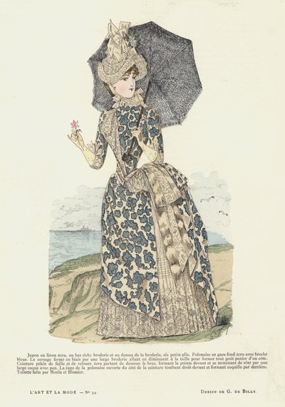 Piatto di moda francese, 1885-86 da French School