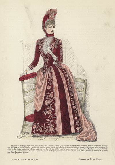 Piatto di moda francese, 1885-86 da French School