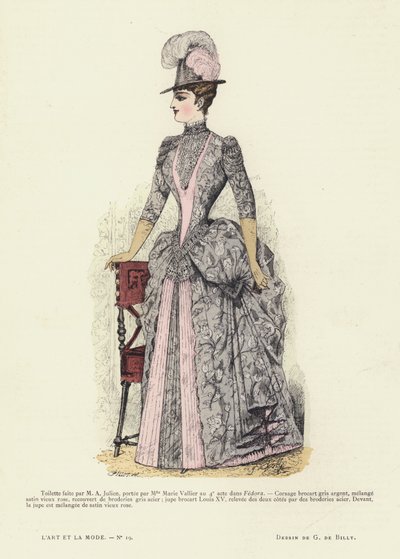 Tavola di moda francese, 1885-86 da French School