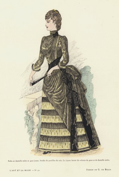 Tavola di moda francese, 1885-86 da French School