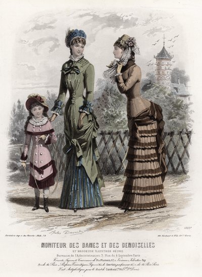 Tavola di moda francese, fine XIX secolo da French School