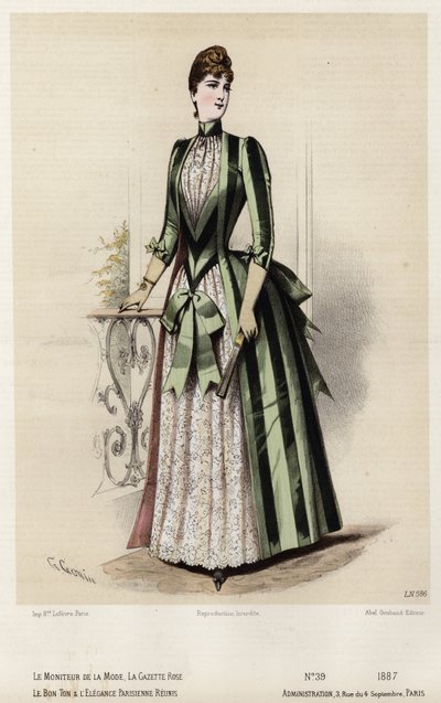 Tavola di moda francese, fine XIX secolo da French School
