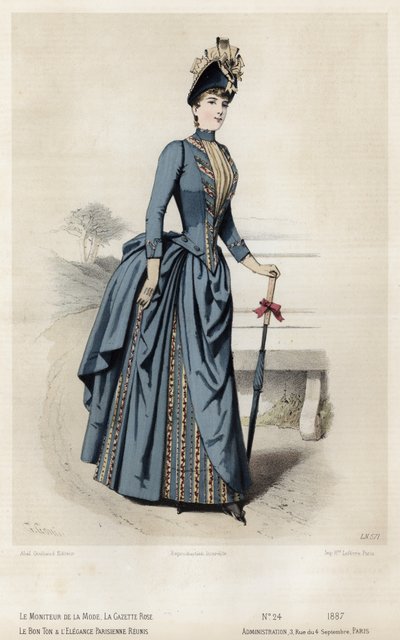 Tavola di moda francese, fine XIX secolo da French School