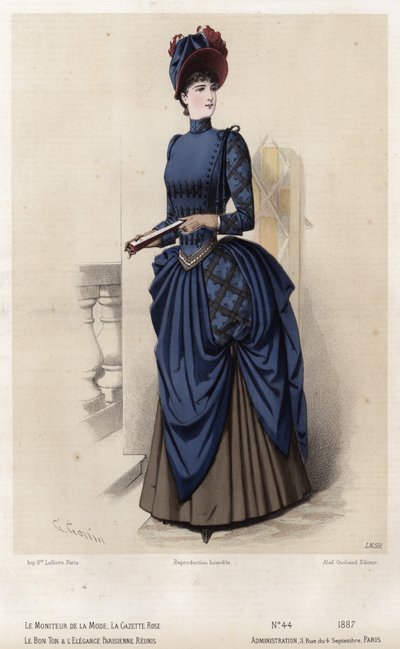 Tavola di moda francese, fine XIX secolo da French School