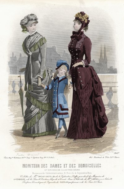 Tavola di moda francese, fine XIX secolo da French School