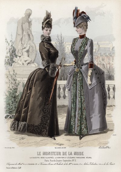 Tavola di moda francese, fine XIX secolo da French School
