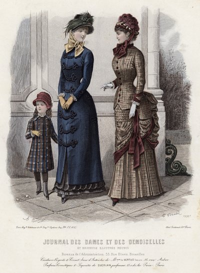Tavola di moda francese, fine XIX secolo da French School