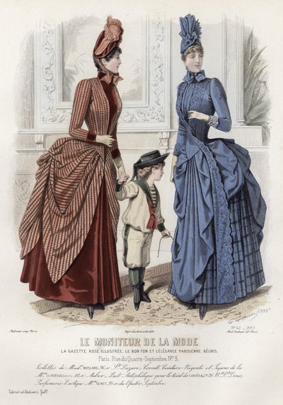 Tavola di moda francese, fine XIX secolo da French School