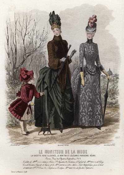 Tavola di moda francese, fine XIX secolo da French School