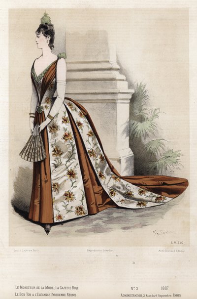 Tavola di moda francese, fine XIX secolo da French School