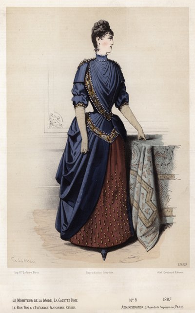 Tavola di moda francese, fine XIX secolo da French School