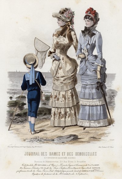 Tavola di moda francese, fine XIX secolo da French School