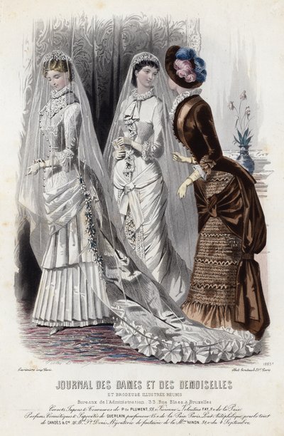 Tavola di moda francese, fine XIX secolo da French School