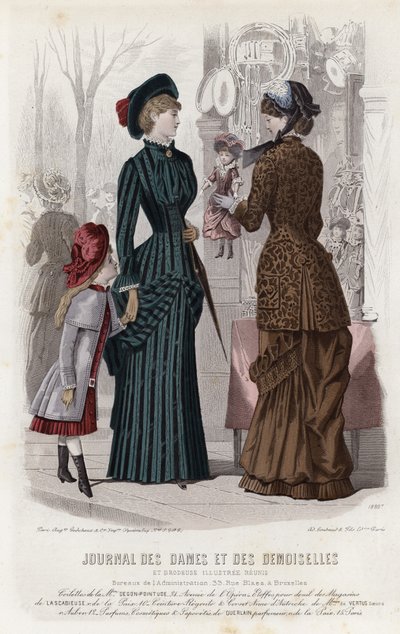 Tavola di moda francese, fine XIX secolo da French School