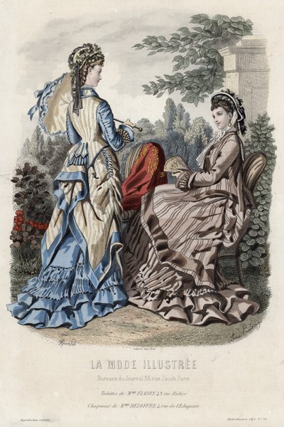 Tavola di moda francese, fine XIX secolo da French School