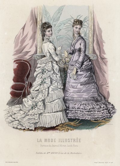 Tavola di moda francese, fine XIX secolo da French School