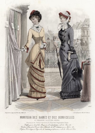 Tavola di moda francese, fine XIX secolo da French School