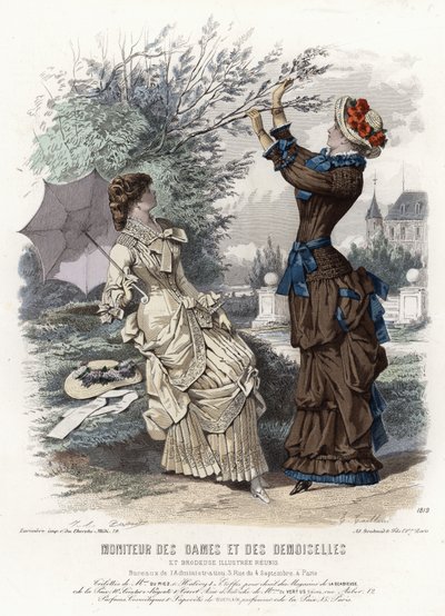 Tavola di moda francese, fine XIX secolo da French School