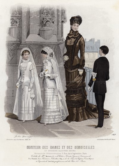 Tavola di moda francese, fine XIX secolo da French School