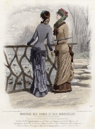 Tavola di moda francese, fine XIX secolo da French School