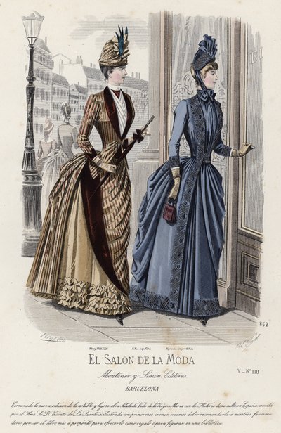 Tavola di moda francese, fine XIX secolo da French School