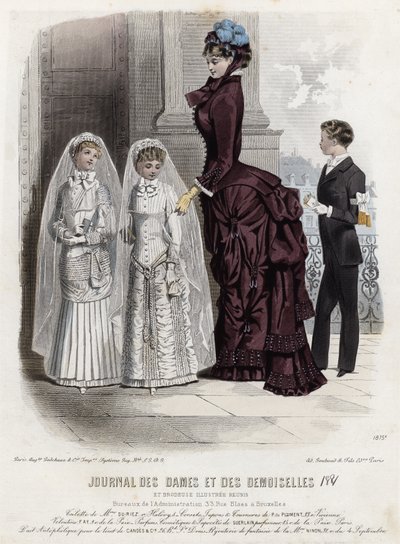 Tavola di moda francese, fine XIX secolo da French School