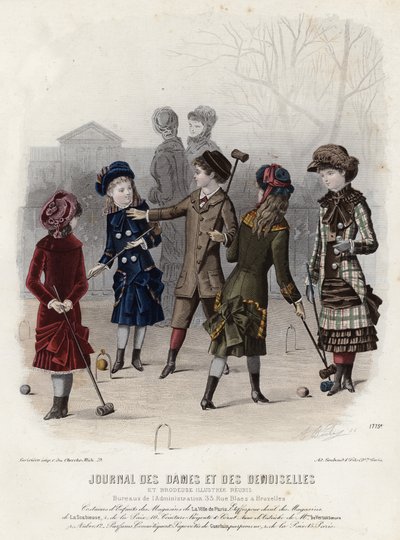 Tavola di moda francese, fine XIX secolo da French School