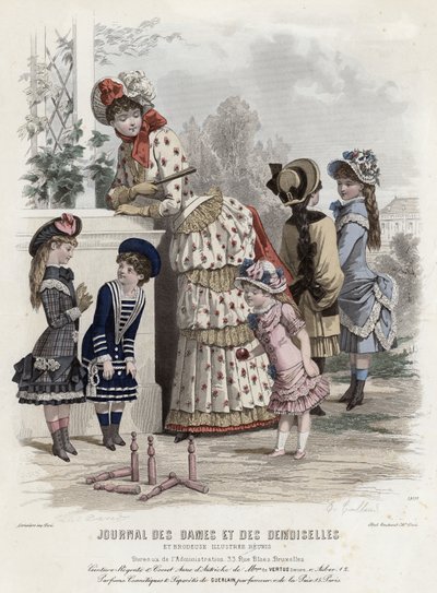 Tavola di moda francese, fine XIX secolo da French School