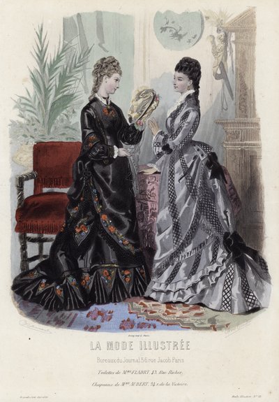 Tavola di moda francese, fine XIX secolo da French School