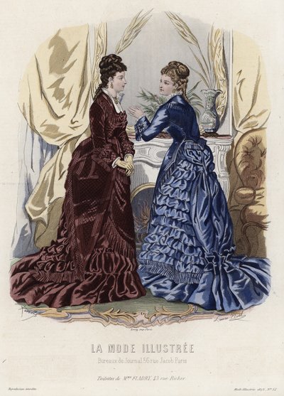 Tavola di moda francese, fine XIX secolo da French School