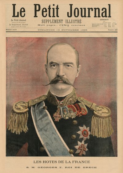 Ospiti francesi, Sua Maestà Giorgio I, Re di Grecia, illustrazione di copertina da 