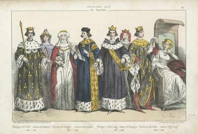 Re e regine francesi del XIII e XIV secolo da French School