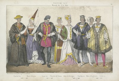Re e regine francesi del XV e XVI secolo da French School