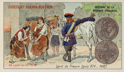 Liard francese del regno di Luigi XIV da French School
