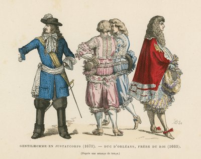 Costumi maschili francesi, XVII secolo da French School