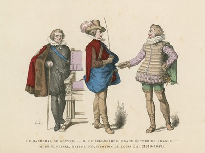 Costumi maschili francesi, XVII secolo da French School